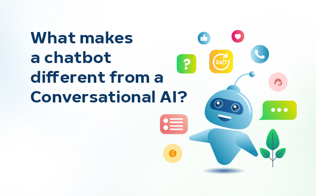 Is a chat bot different from a conversational AI